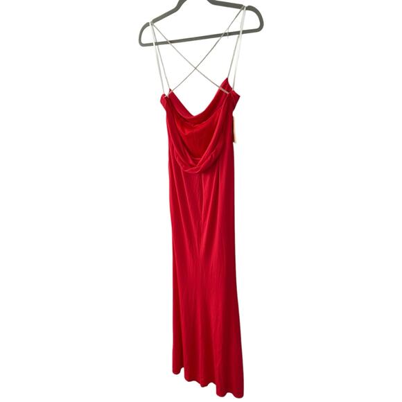 Katie May Lolita Gown Maxi Dress Cowl Crystal Embellished Strap Formal Party M - Picture 10 of 13